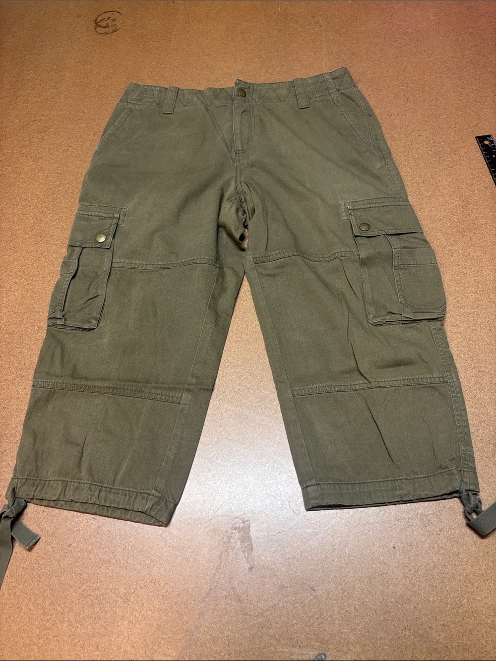 Ralph Lauren Olive Green Cargo Capri Pants